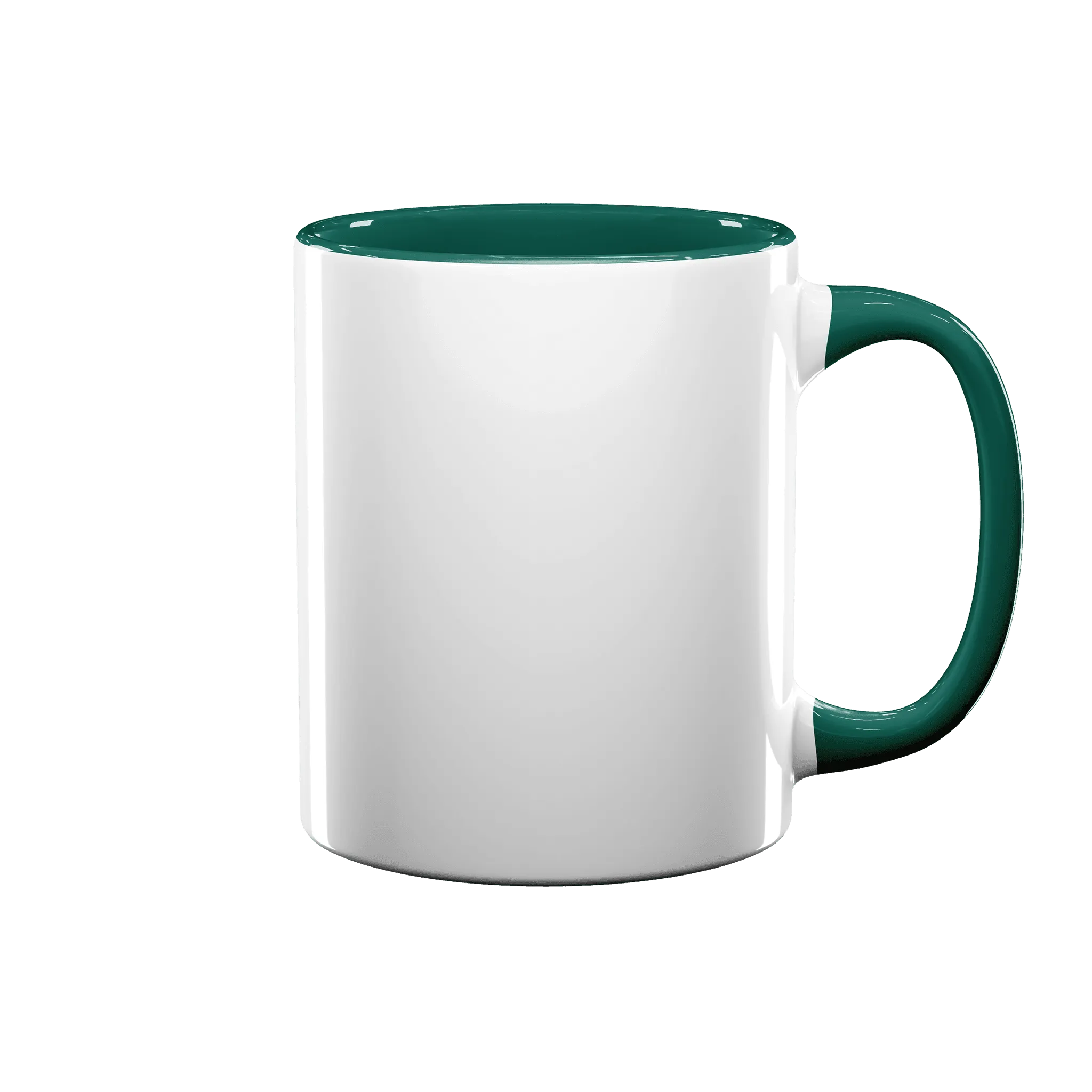 11 oz Inner & Handle Colored Mug - Green