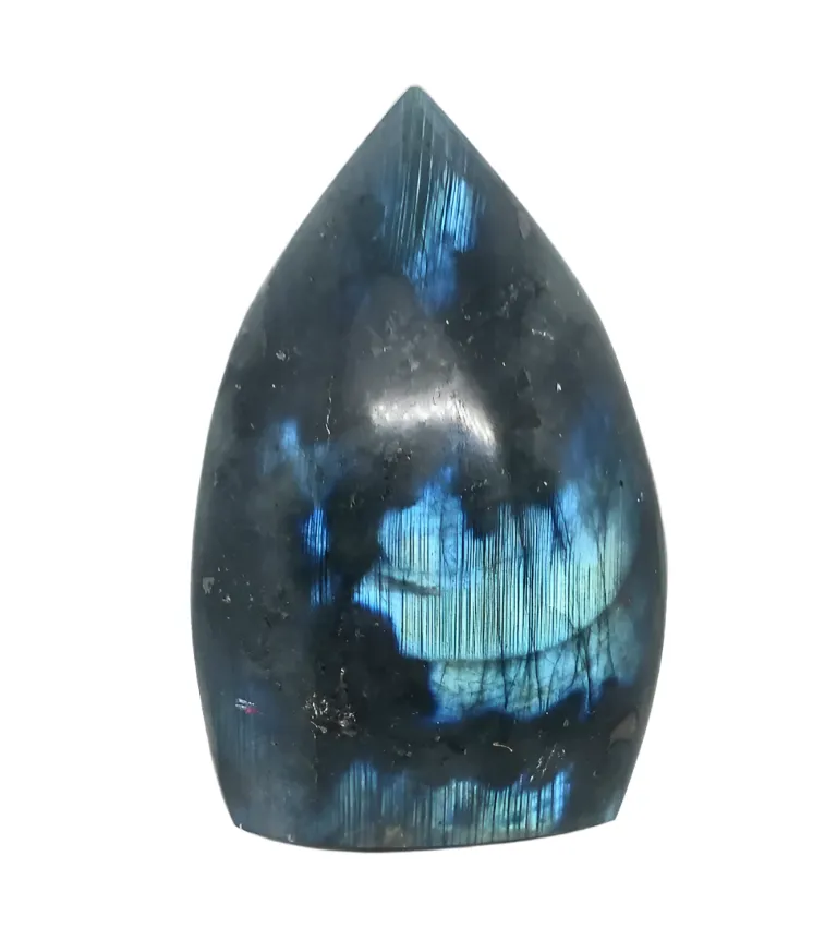 213G  Labradorite Crystal Teardrop Point