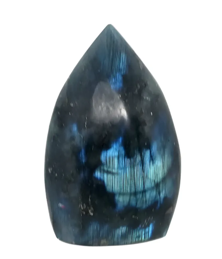 213G  Labradorite Crystal Teardrop Point