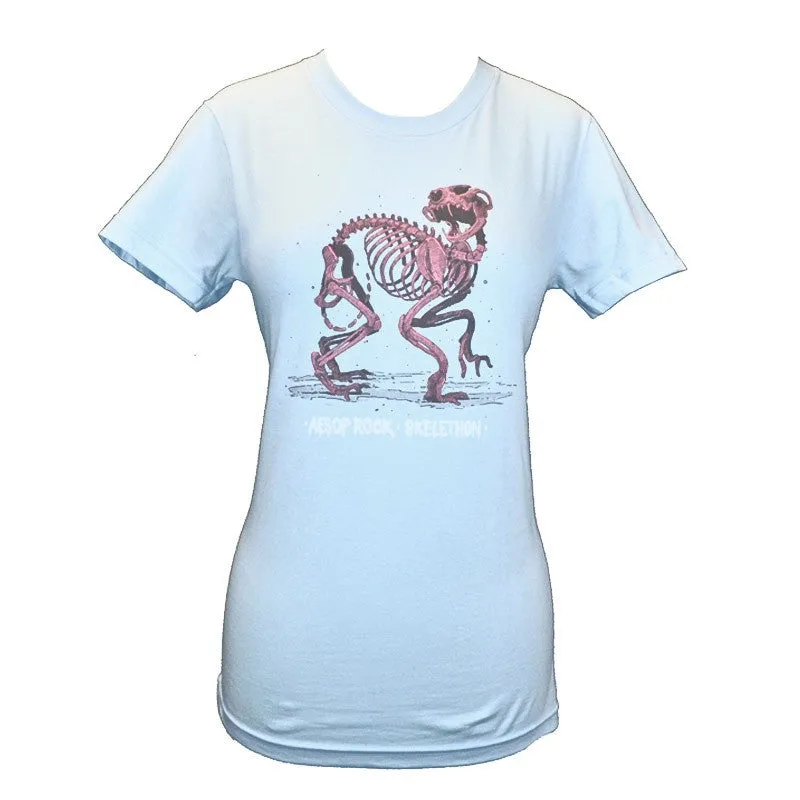 Aesop Rock - Skelethon Women's Shirt, Light Blue