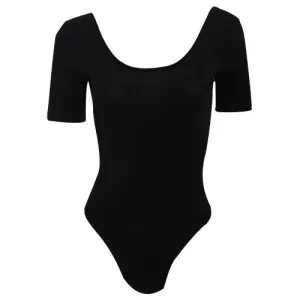 American Apparel Womens/Ladies Cotton Spandex Short Sleeved T-Shirt Leotard