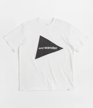 and wander Big Logo T-Shirt - White