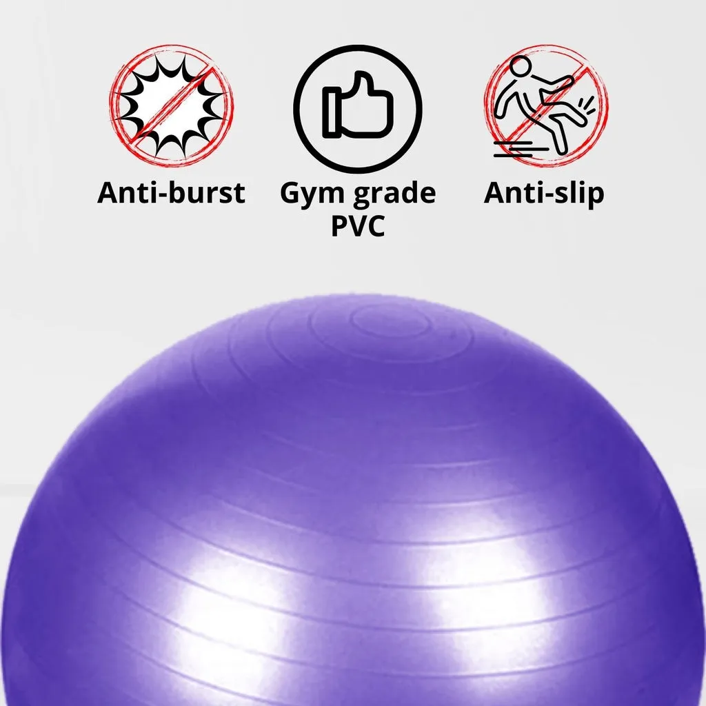 Anti-Burst Non-Slip 75cm Yoga Ball with Pump - VERPEAK