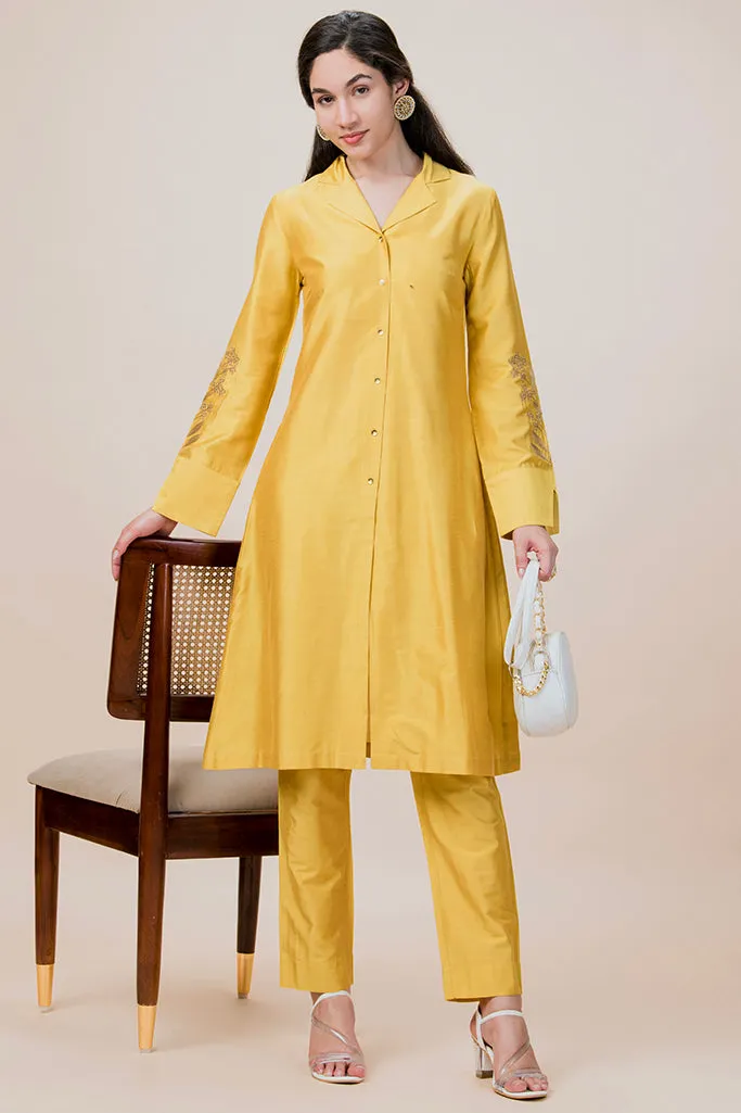 Blazer Style Festival Kurta Set