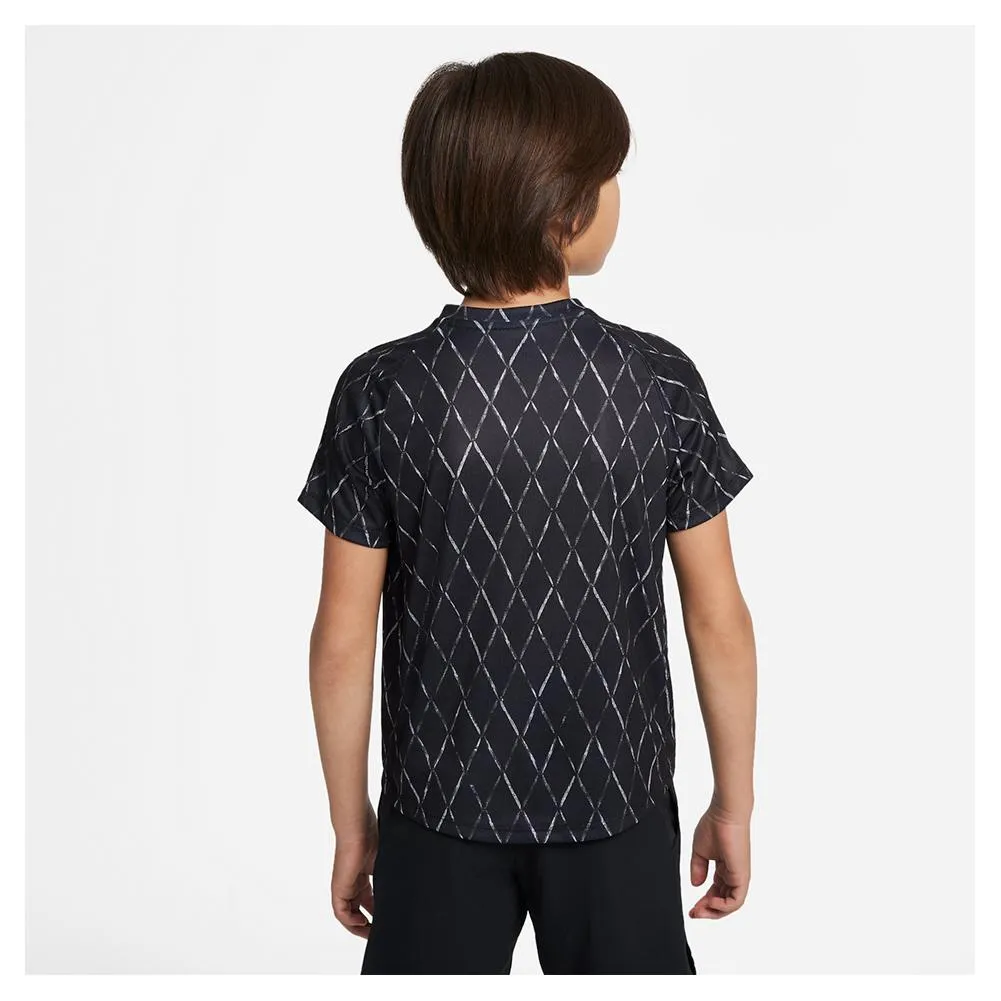 Boys' Court Dri-FIT Victory Printed Tennis Top