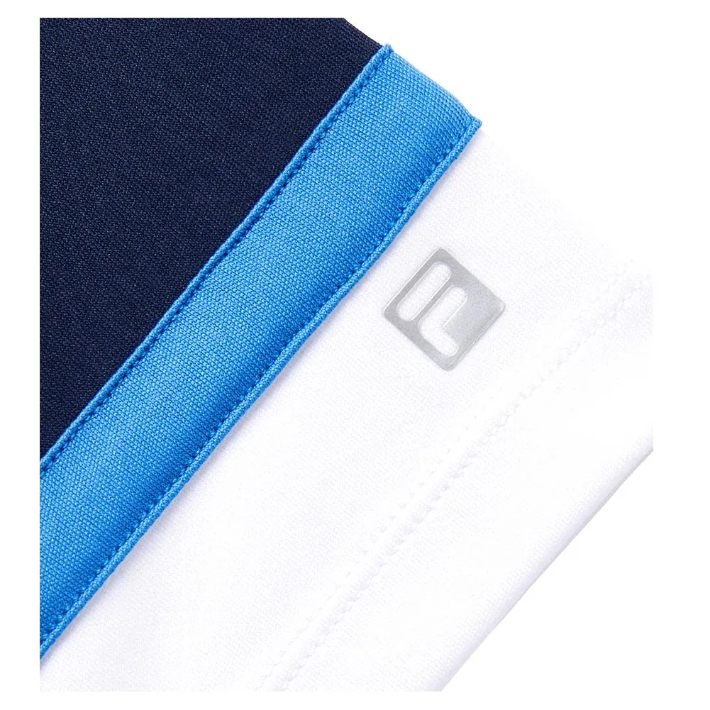 Boys' PLR Tennis Polo White and Navy