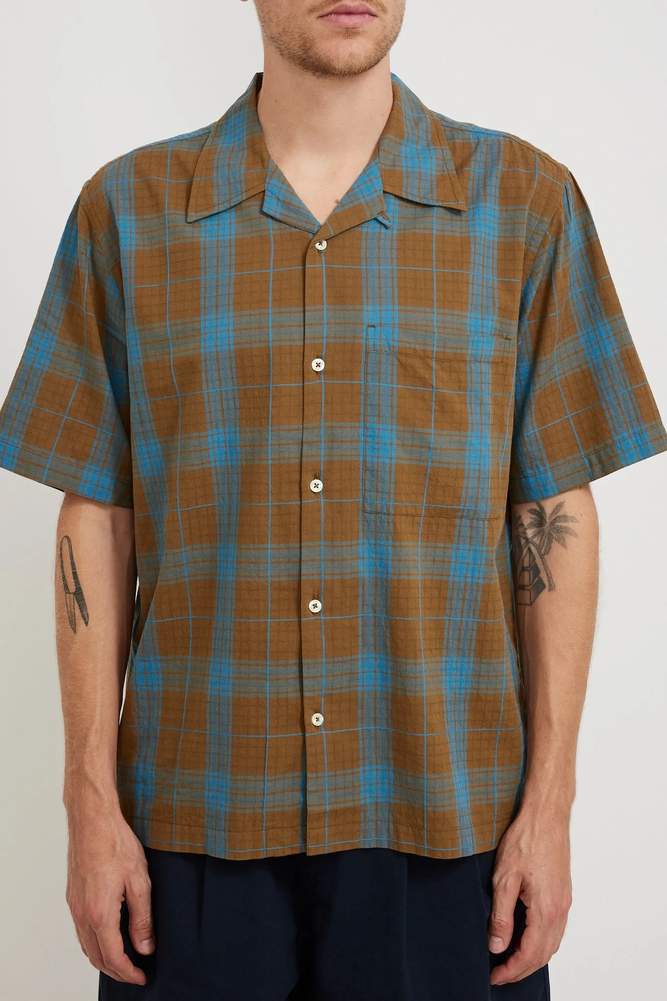 Camp Shirt Sea Sand/Taki Check