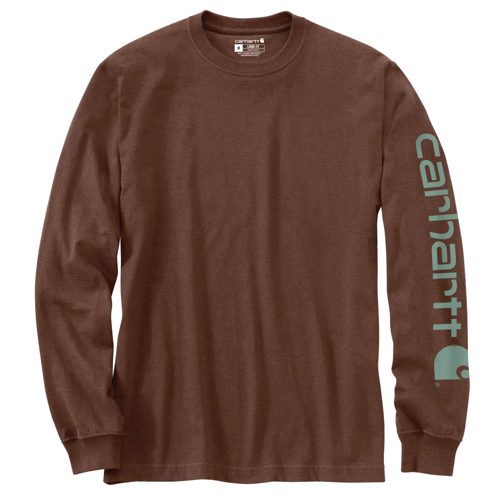 Carhartt Mens Loose Fit Heavyweight Graphic Long Sleeve T-Shirt