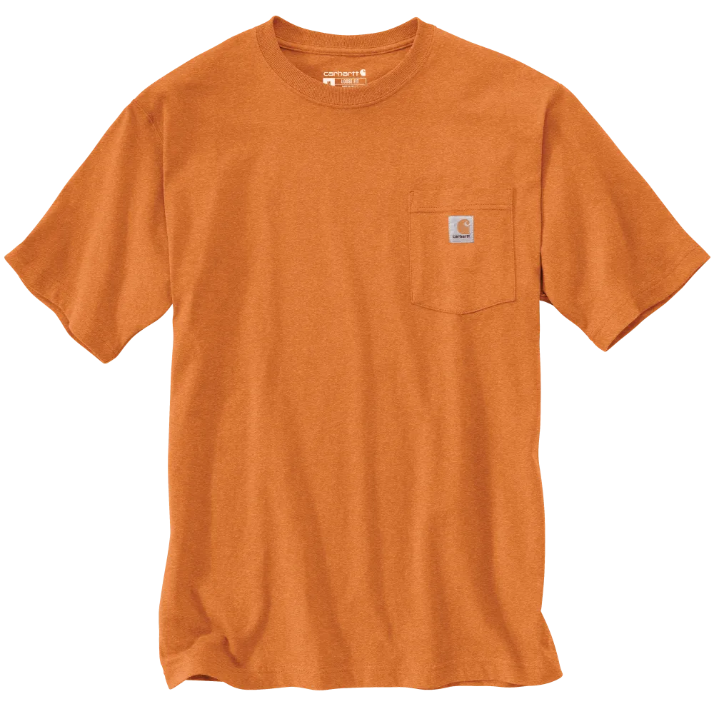 Carhartt Mens Loose Fit Heavyweight Short Sleeve Pocket T-Shirt