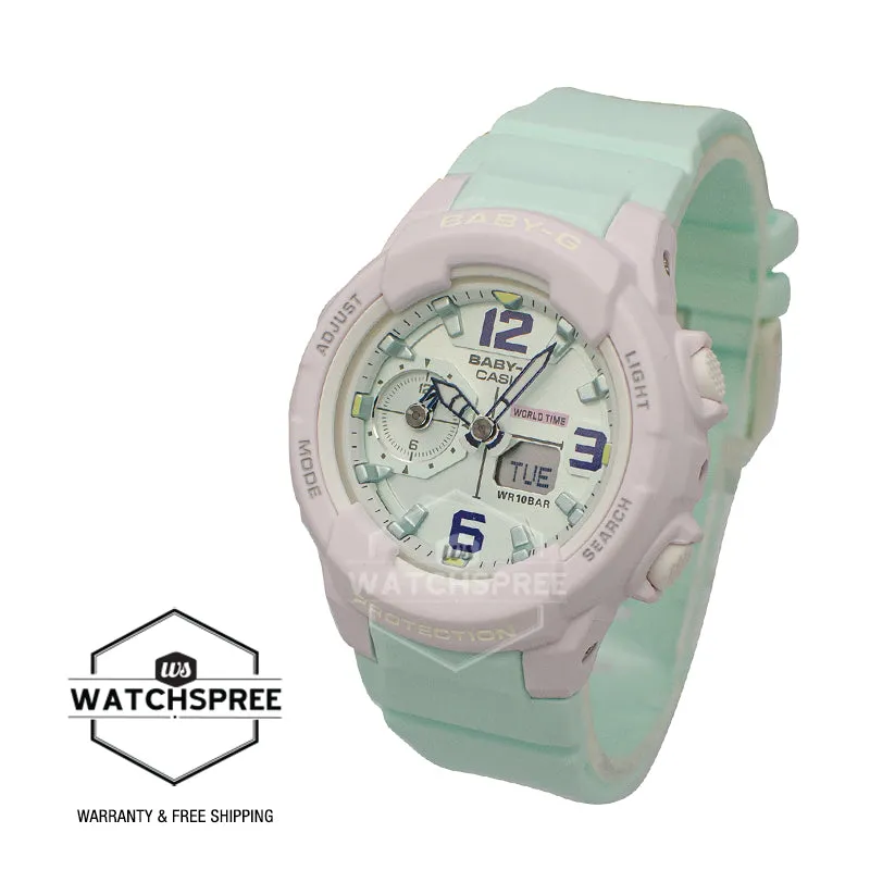 Casio Baby-G Summertime Pastel Colors Two Tone Resin Band Watch BGA230PC-6B BGA-230PC-6B