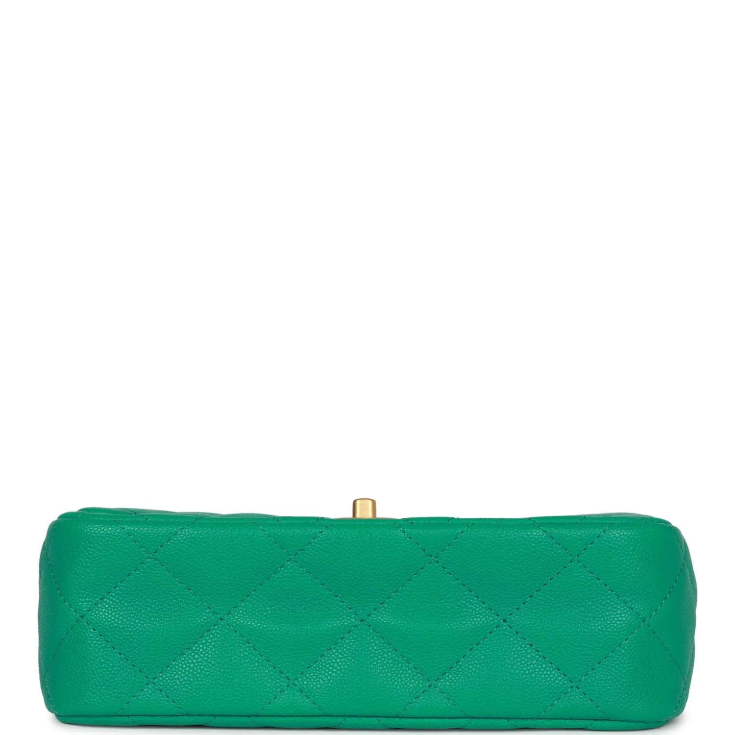 Chanel Medium Sweetheart Crush Flap Bag Green Caviar Antique Gold Hardware