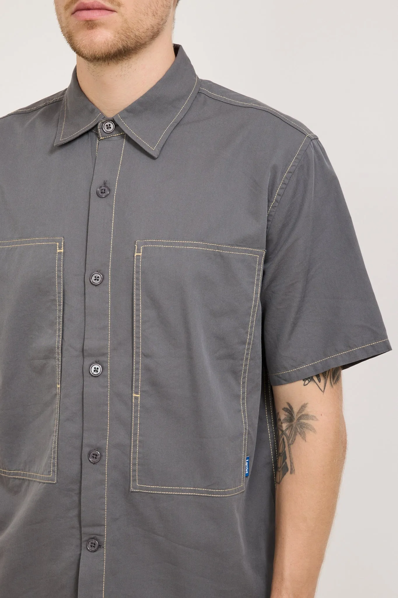 Cliff Short Sleeve Shirt Charcoal