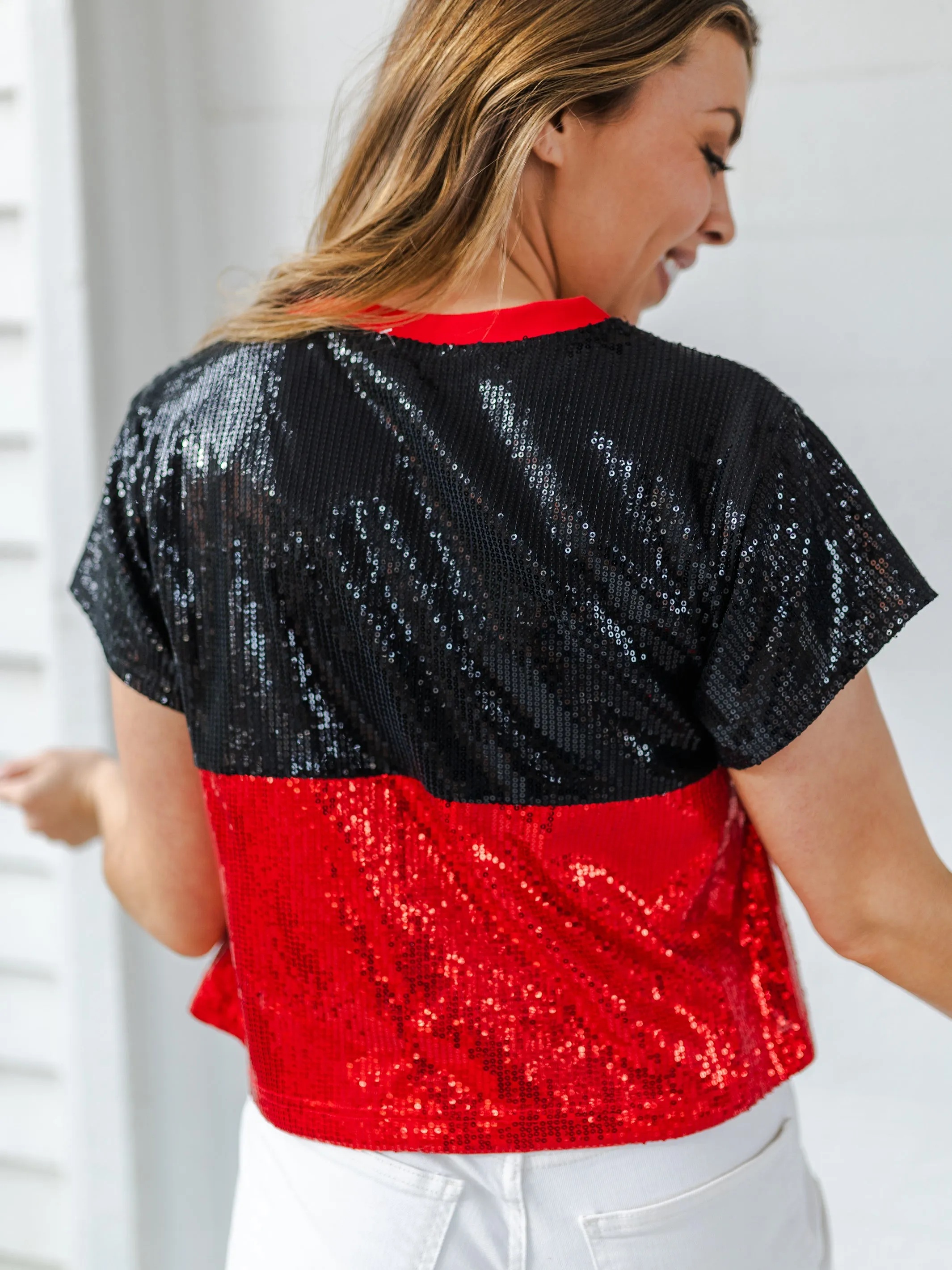 Diane Top | Red   Black