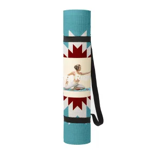 DOIY Yoga Mat Navajo TEAL/RED