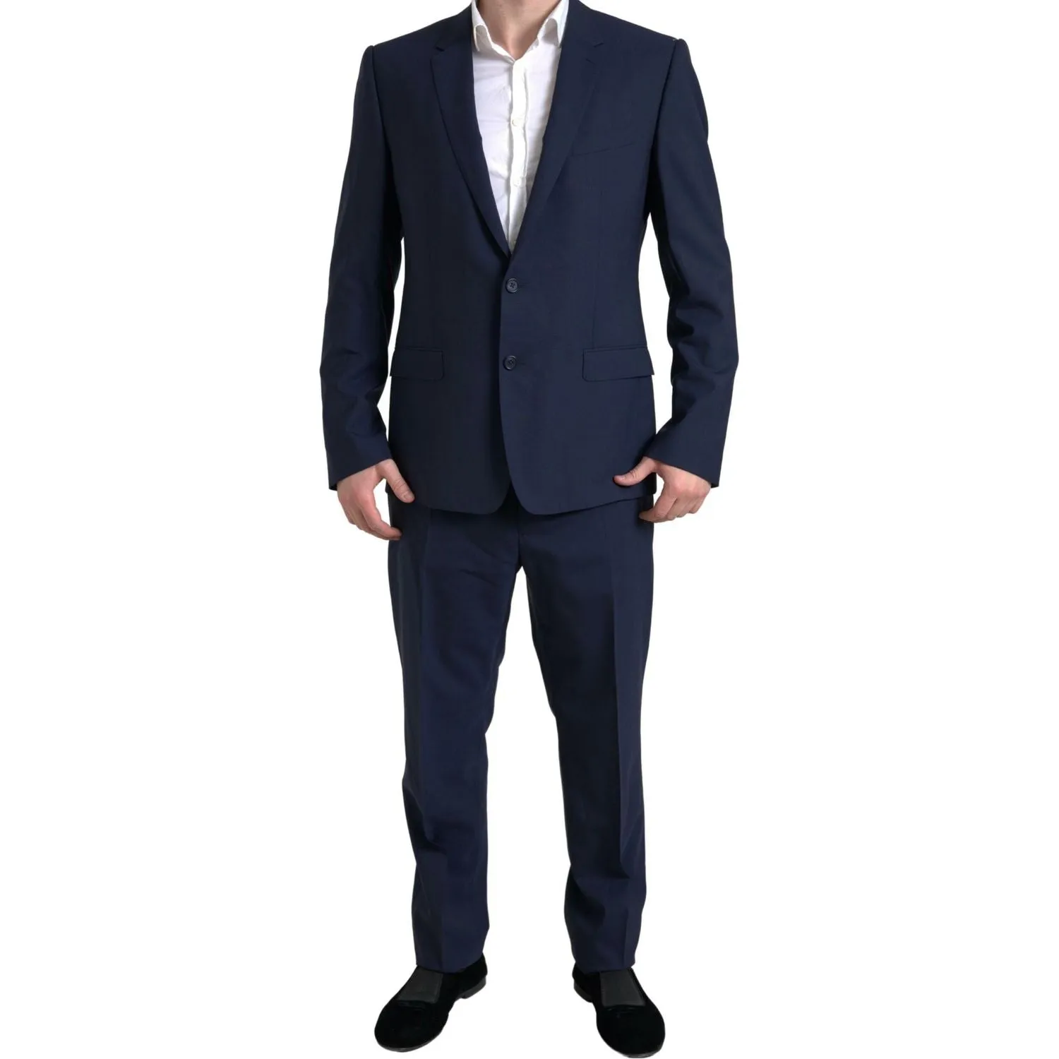 Dolce & Gabbana Elegant Blue Martini Slim Fit Two-Piece Suit