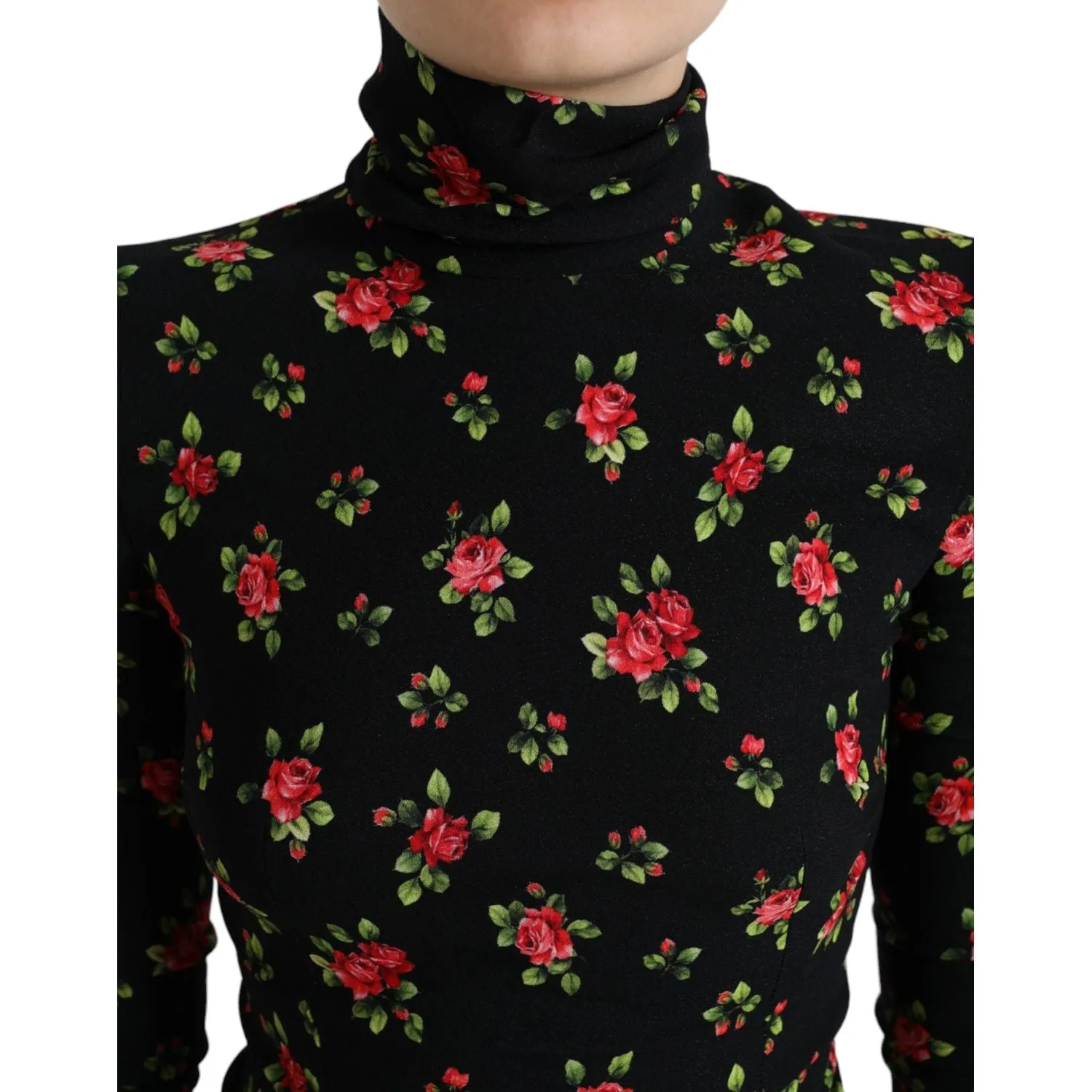 Dolce & Gabbana Elegant Floral Silk Blend Top