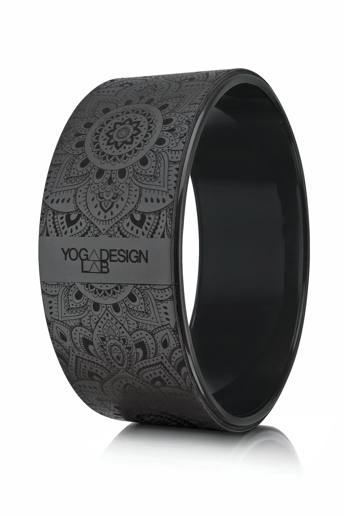 Eco-Friendly Yoga Wheel Cork Mandala Black - Yoga Design Lab