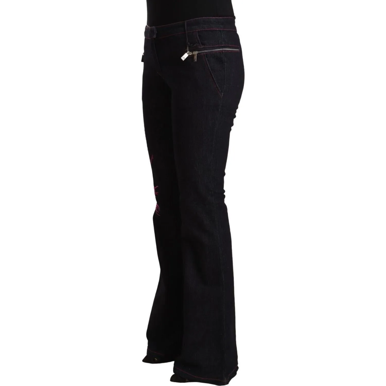 Exte Chic Mid Waist Flared Denim Elegance