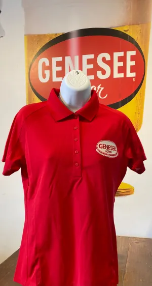 Genesee Women's Red Polo shirt (Was $50 Now $40)