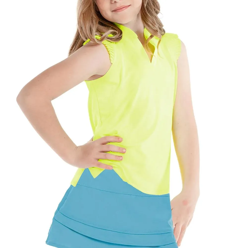 Girls` Pleat Me Up Tennis Tank