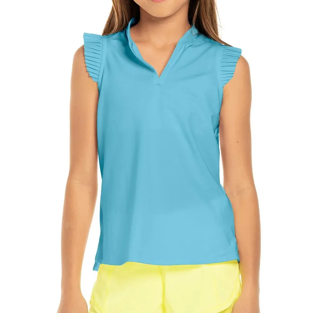 Girls` Pleat Me Up Tennis Tank