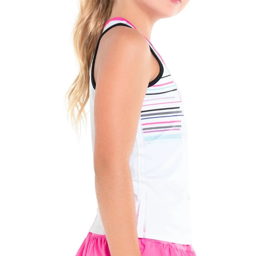 Girl's Prep It Up Tennis Tank White