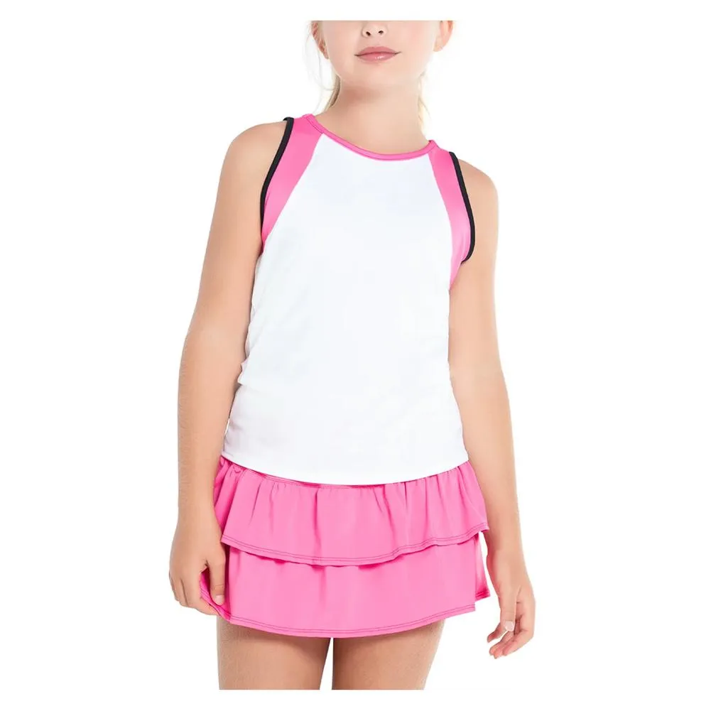 Girl's Preppy Open Back Tennis Tank Taffy