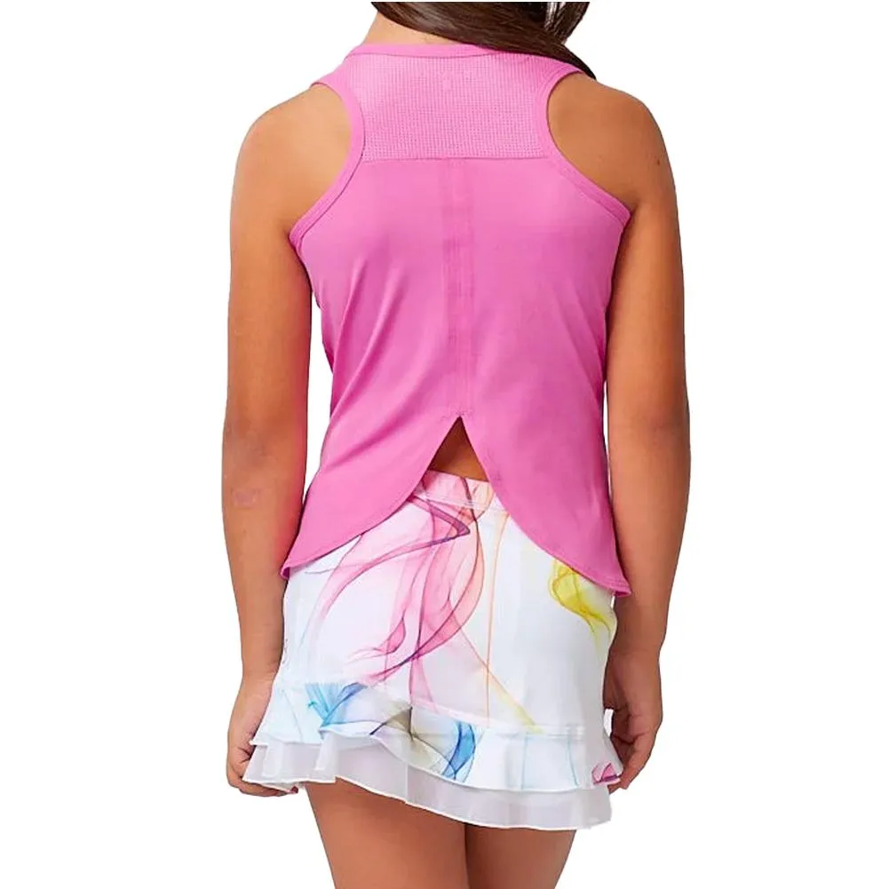 Girl's Racerback Tennis Tank Super Pink