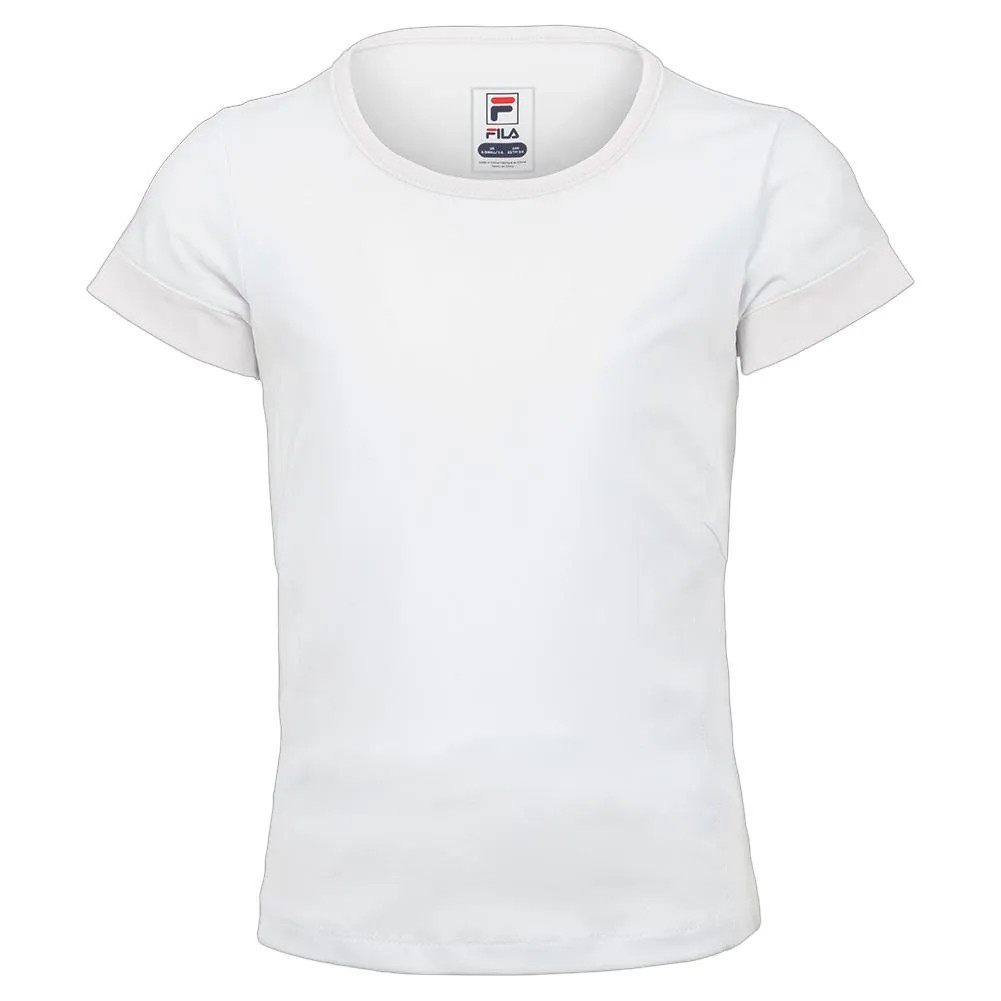 Girls' Short Sleeve Tennis Crew