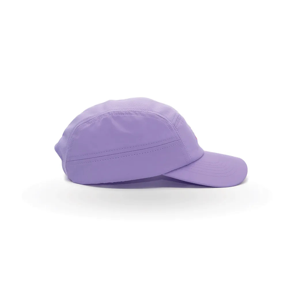 Helios Ultralight 7 Panel Firm Brim Running Cap - Lavender