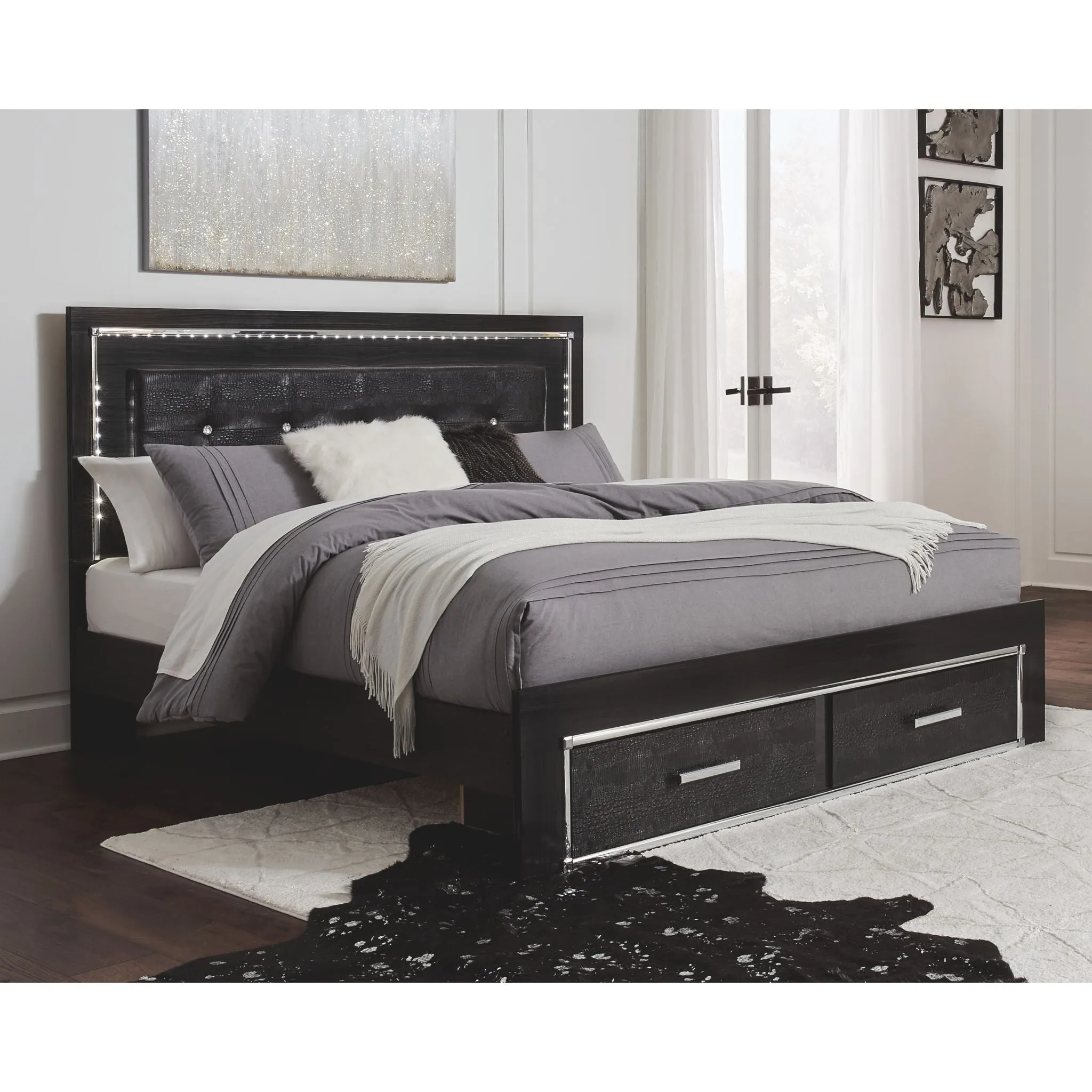 Kaydell 5 Piece King Panel Bedroom