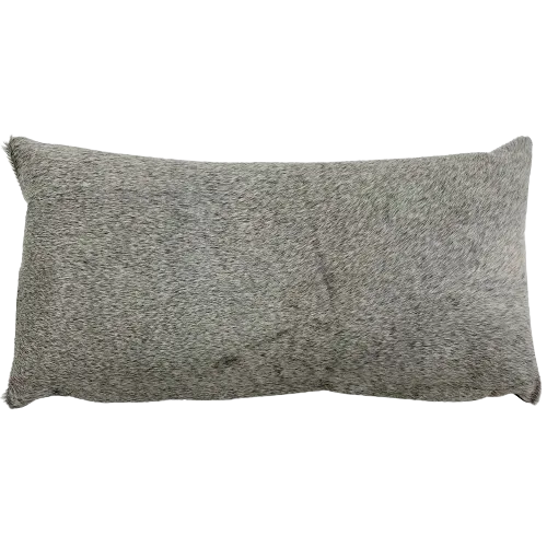 Lumbar Pillow - Gray Cowhide - 24" x 12" (LPIL103)