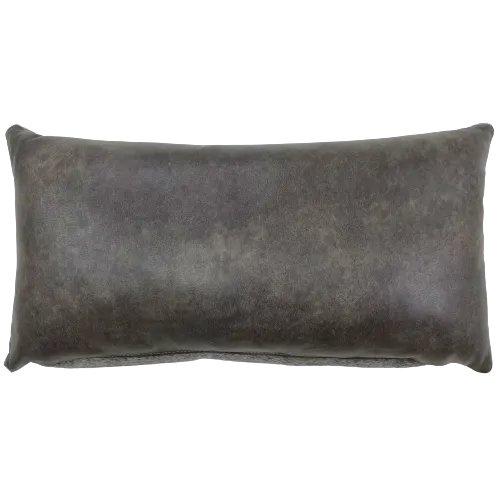 Lumbar Pillow - Gray Cowhide - 24" x 12" (LPIL103)