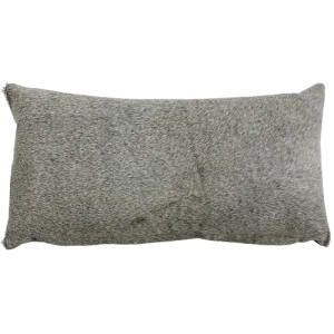 Lumbar Pillow - Gray Cowhide - 24" x 12" (LPIL103)