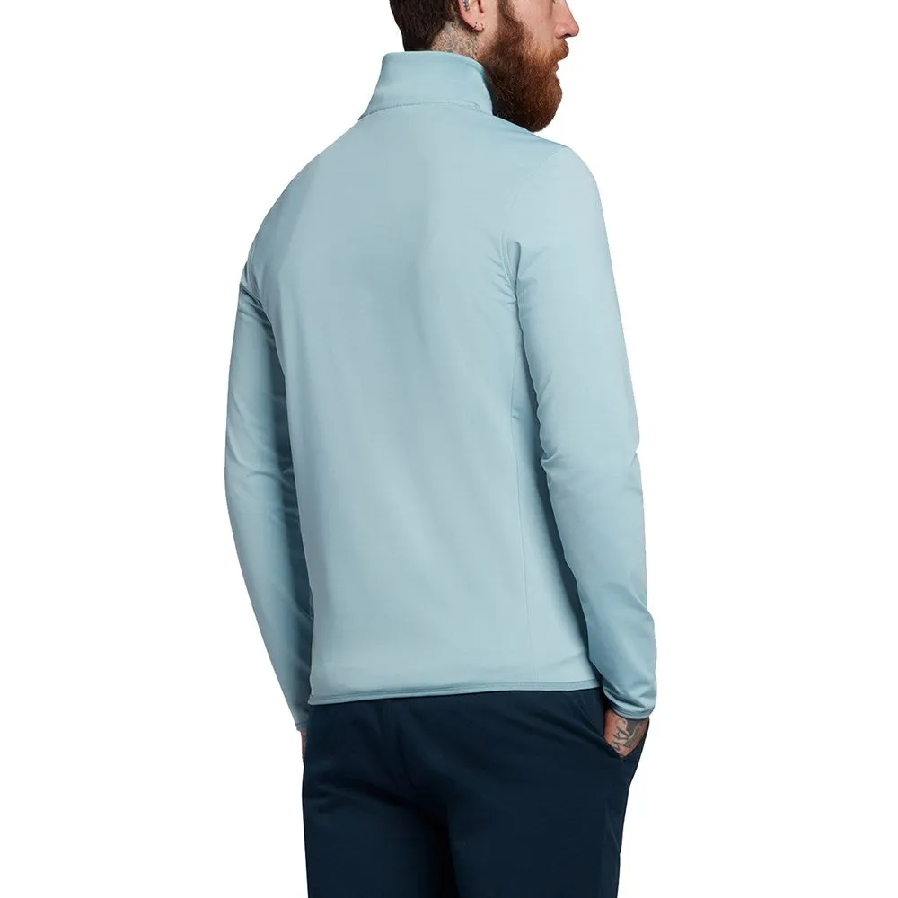 Lyle & Scott Tonal Eagle Tech 1/4 Zip Midlayer - Blue Shore