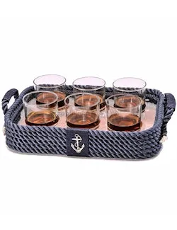 Maritimo Collection Nautical Bar Serving Tray