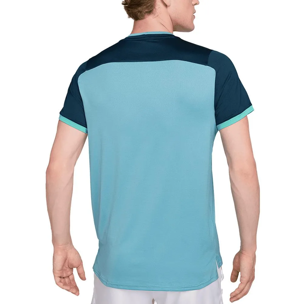 Men`s Court Dri-FIT Advantage Tennis Top Denim Turq and Armory Navy