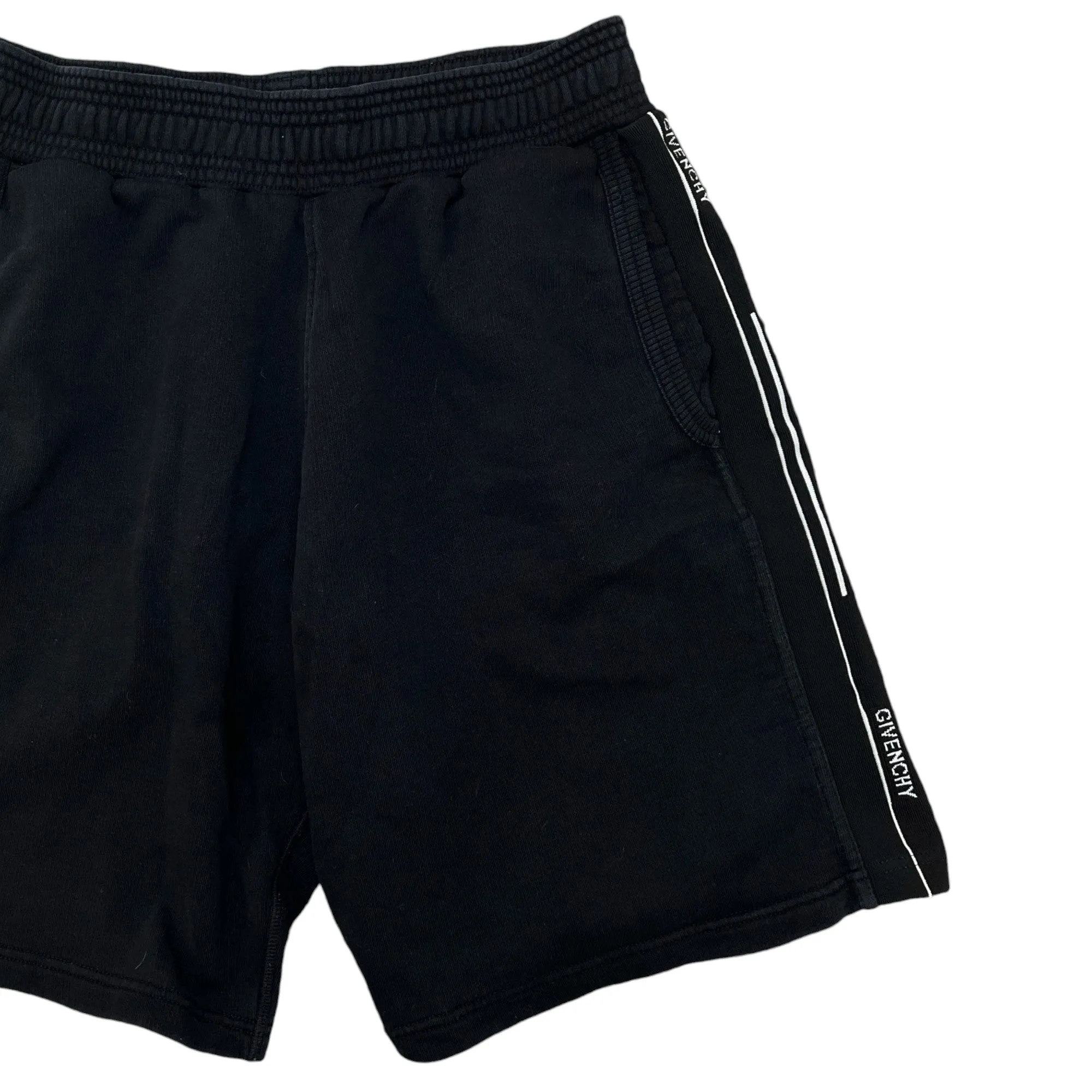 Men's Logo Stripe Shorts Black Size S