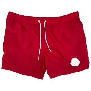 Men's Logo Swim Shorts Red Size XL