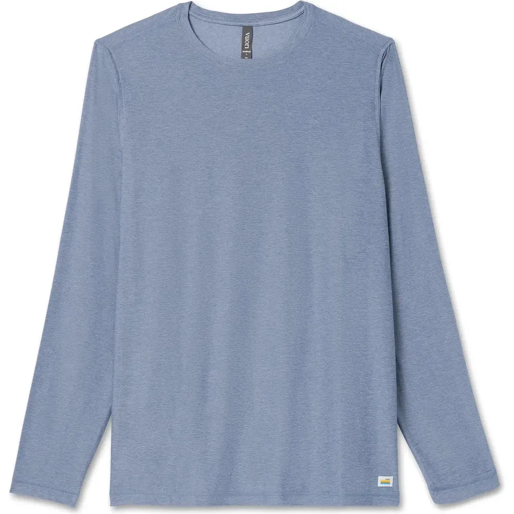 Mens Long-Sleeve Strato Tech Tee - Chambray Heather