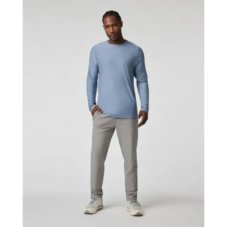 Mens Long-Sleeve Strato Tech Tee - Chambray Heather