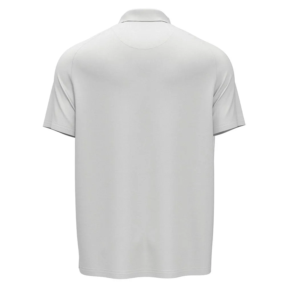 Men`s Performance Block Tennis Polo with Gusset Bright White