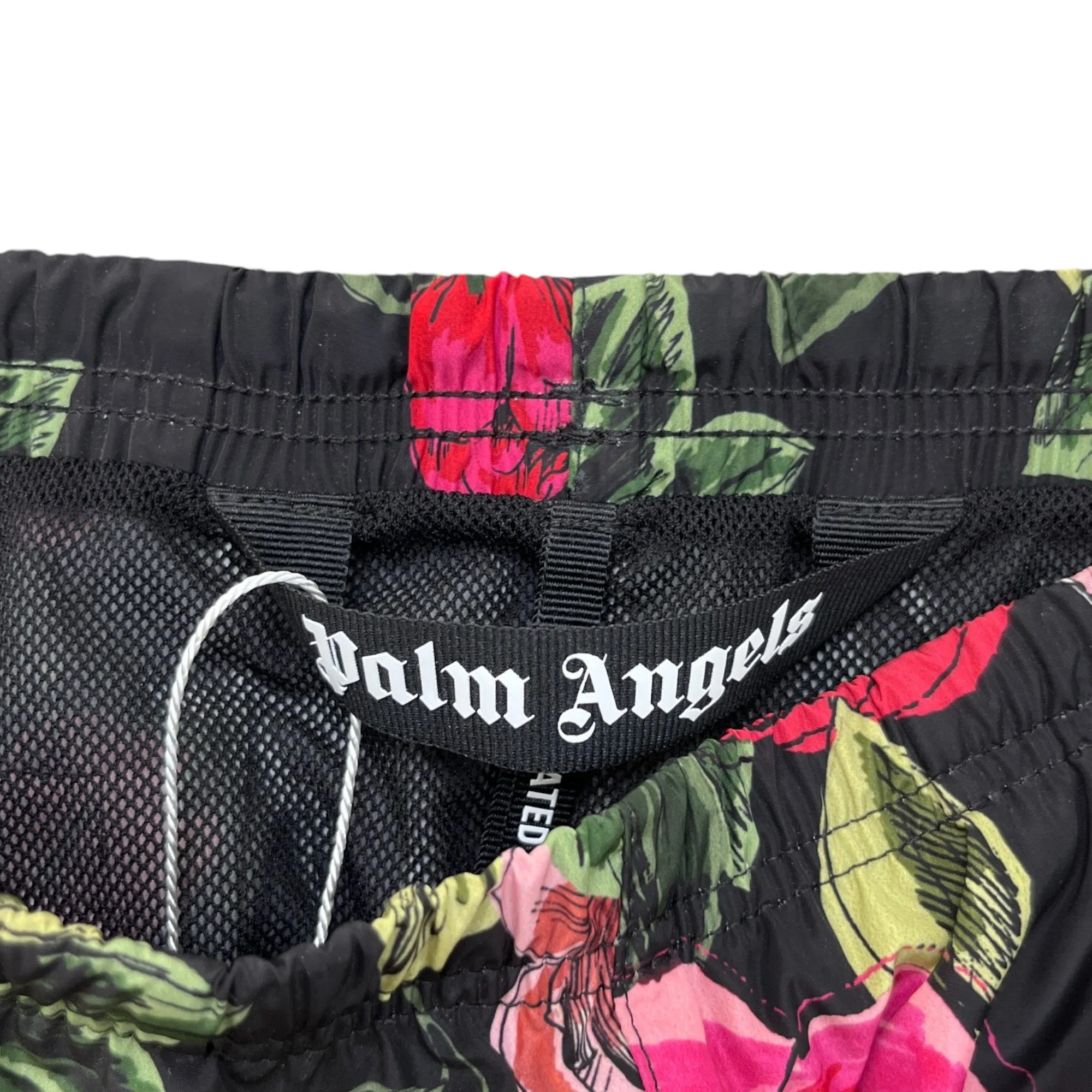 Men's Rose Logo Swim Shorts Black Size XS