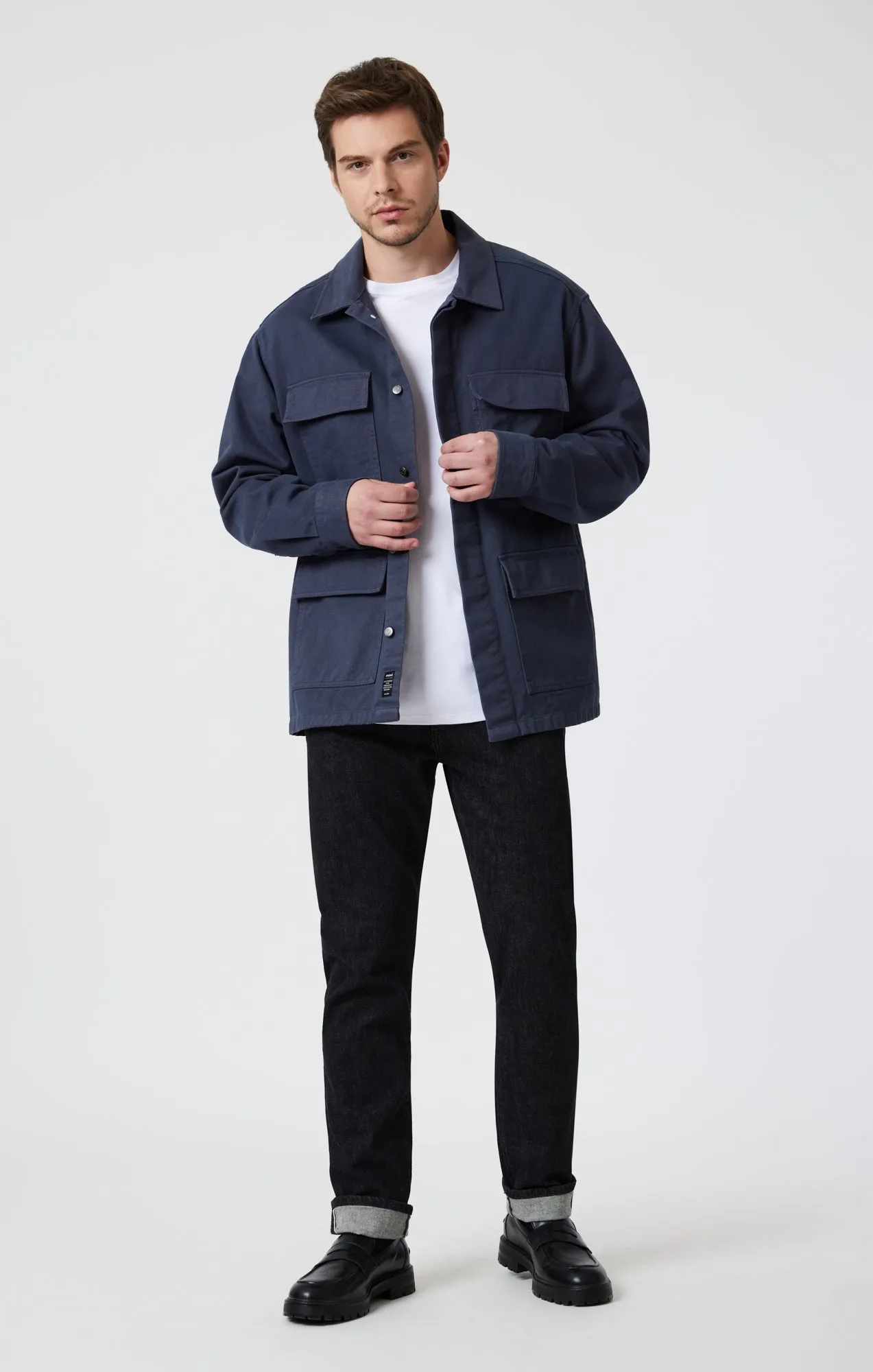 MULTI-POCKET JACKET IN DARK SHADOW