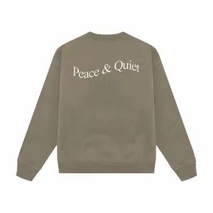 Museum of Peace & Quiet Wordmark Crewneck (Clay)