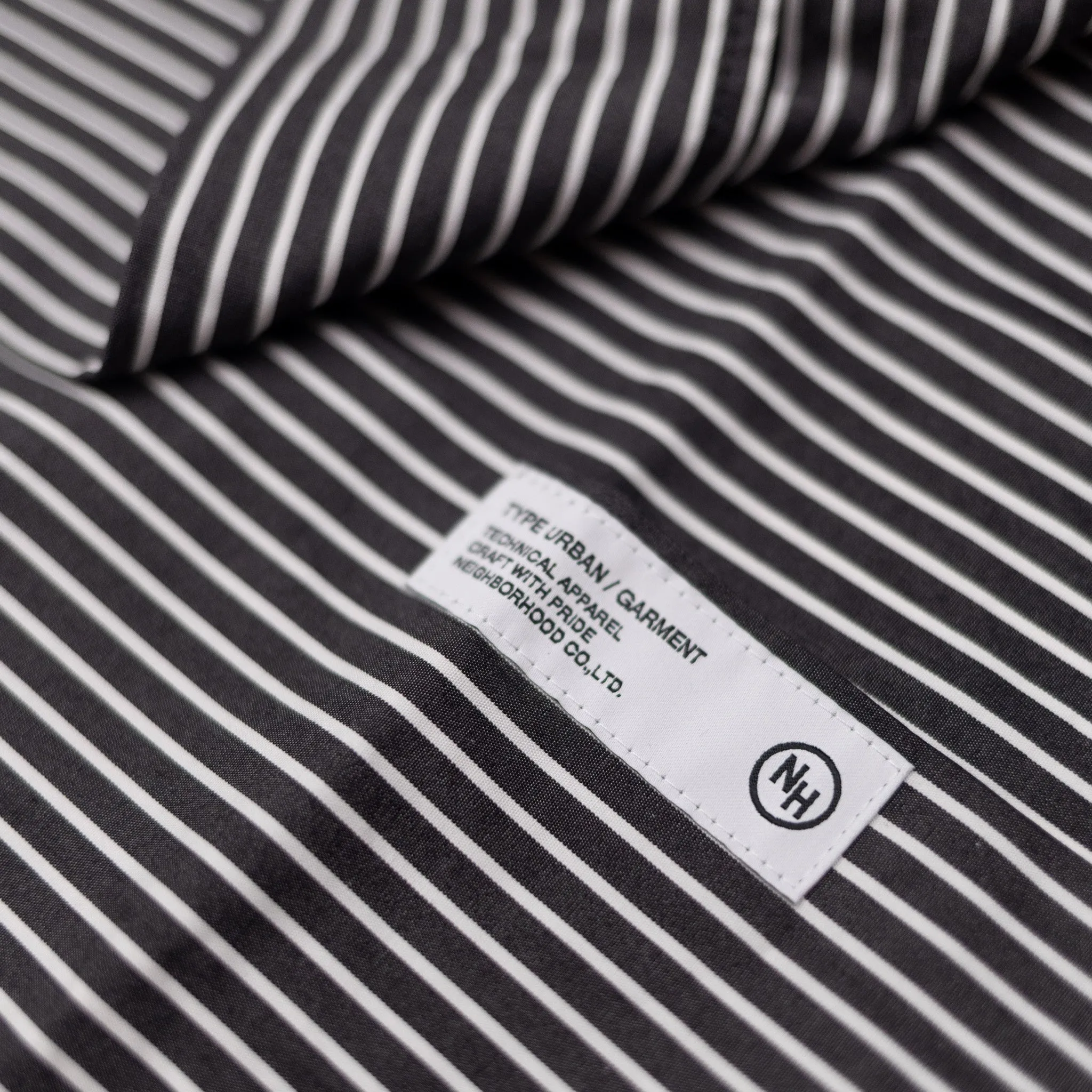 Neighborhood Stripe Work Shirt SS (Black)