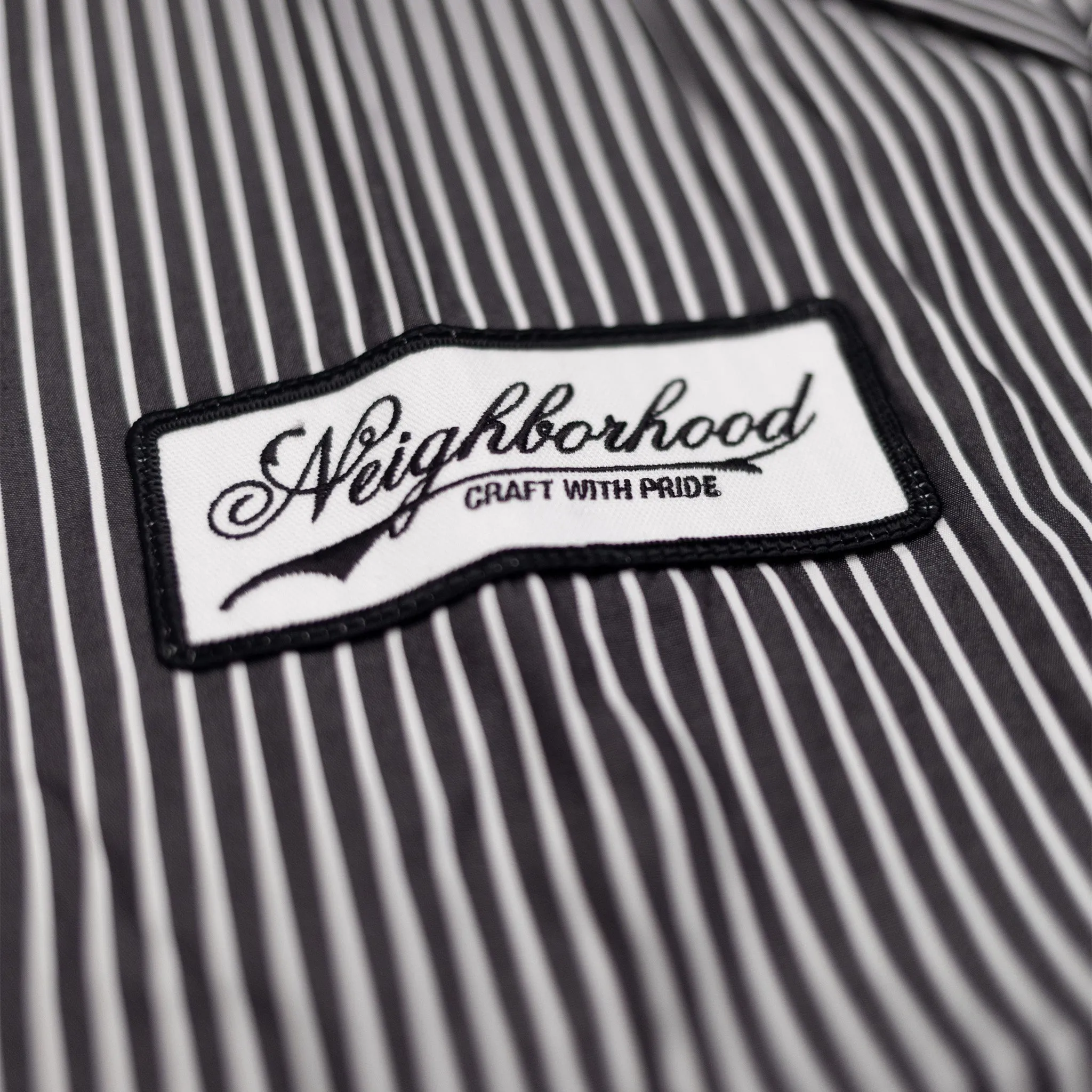 Neighborhood Stripe Work Shirt SS (Black)