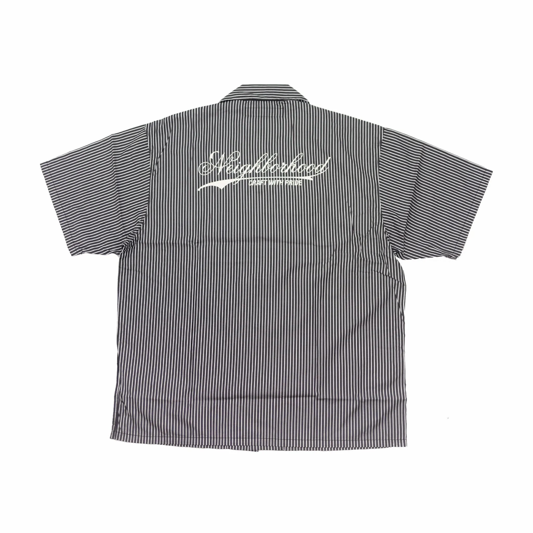 Neighborhood Stripe Work Shirt SS (Black)