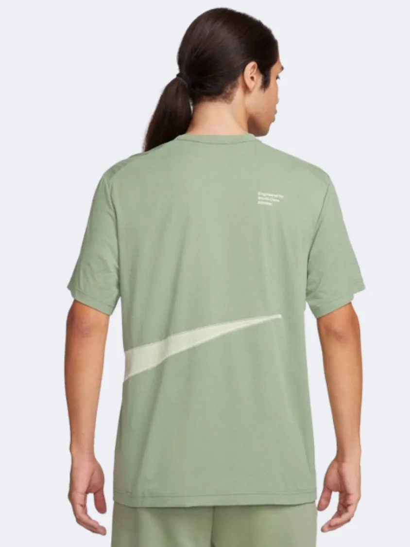 Nike Uv Hyverse Men Training T-Shirt Oil Green/Sea Glass