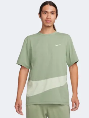 Nike Uv Hyverse Men Training T-Shirt Oil Green/Sea Glass